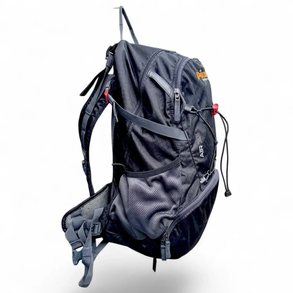 Pinguin Air 33 Hiking‎ Backpack Black Grey Ripstop H2O Hydration Daypack HICOR